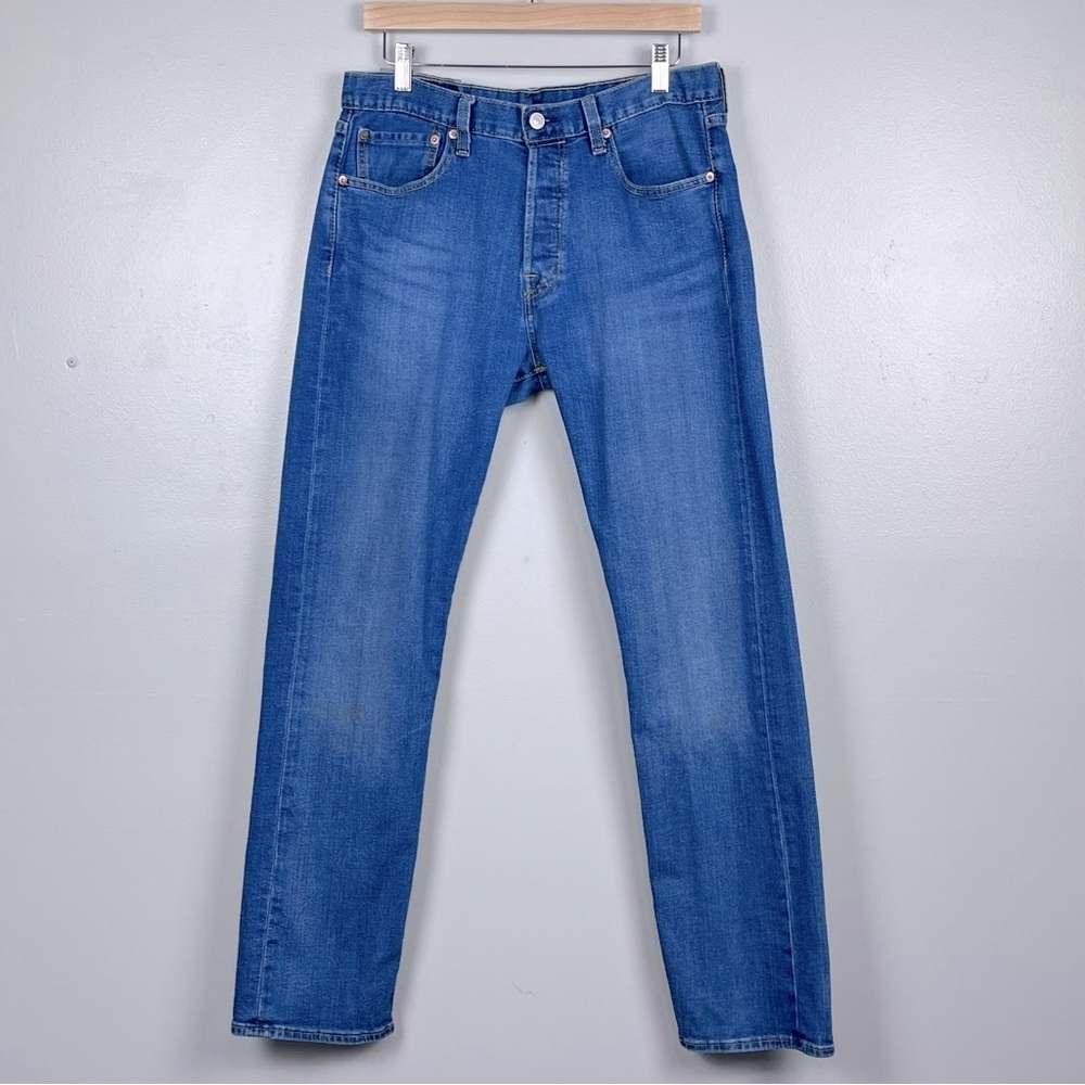 Levi's Men's 501 Button Fly Straight Leg 5-Pocket Jeans Size31 Denim, Distressed